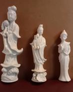 Drie Guanyin-figuren in wit uit China, Ophalen of Verzenden