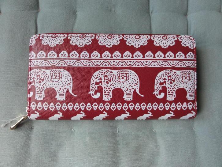 Portefeuille met olifantenprint, Handtassen en Accessoires, Portemonnees, Nieuw, Verzenden