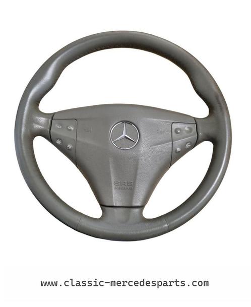 Stuurwiel met bediening grijs leder Mercedes, Auto-onderdelen, Besturing, Gebruikt, Ophalen of Verzenden