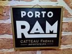 Enseigne publicitaire ancienne Porto RAM Catteau Fréres, Enlèvement ou Envoi, Utilisé, Panneau publicitaire