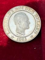 20 cent 1861 Leopold 1 restrike, Ophalen of Verzenden, Losse munt
