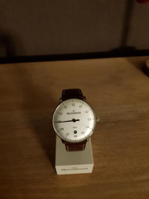 Meistersinger neo plus NE403, Handtassen en Accessoires, Horloges | Heren, Zo goed als nieuw, Polshorloge, Overige merken, Staal
