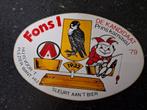 Sticker carnaval prins Fons I 1979 Stella Artois, Ophalen of Verzenden, Zo goed als nieuw, Bedrijf of Vereniging