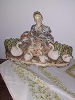 mooi beeld dame met zwanen., Antiek en Kunst, Ophalen