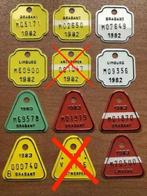 Lot de 10 plaques alu ancienne 1982 et 1983  neuf, Enlèvement ou Envoi, Neuf