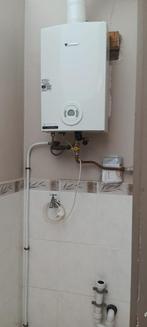 Doorstromer Junkers- gaseiser, Ophalen, Gebruikt, Aardgas, Geiser