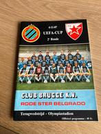 4-11-87 eufa-cup club brugge-  belgrado, Verzamelen, Ophalen, Gebruikt, Boek of Tijdschrift