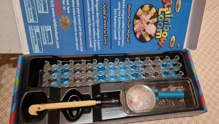 Originele Rainbow Loom Set– Metalen Haaknaald, Collections, Collections Autre, Comme neuf, Enlèvement