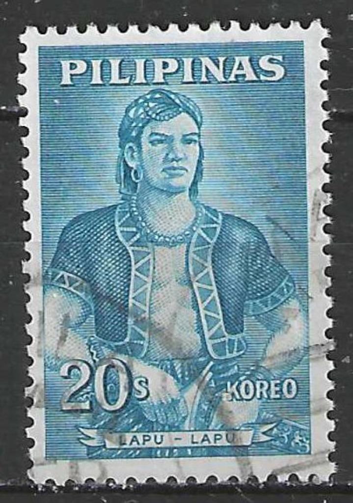 Filipijnen 1962/1964 - Yvert 542 - Lapu-Lapu (ST), Postzegels en Munten, Postzegels | Azië, Gestempeld, Verzenden