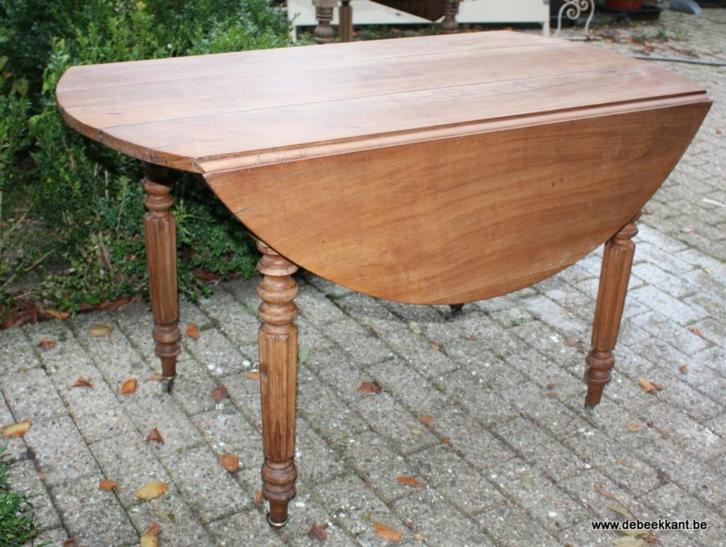 Retro vintage antieke oude Franse klaptafel opgekuist, Verzamelen, Retro, Ophalen