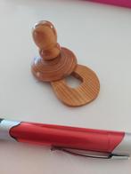 Houten fopspeen voor de geboorte, Ophalen of Verzenden, Nieuw, Feestartikel