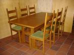 Tafel met 6 stoelen in eik, Antiek en Kunst, Ophalen