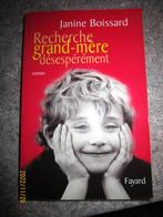 Livre "Recherche grand'mère désespérément" de Jeanine Boissa, Jeanine Boissard, Utilisé, Envoi