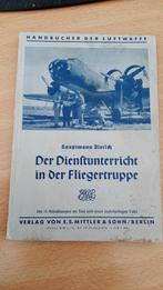Enseignement de service dans la Fliegertruppe (Luftwafe 1938, Armée de l'air, Utilisé, Envoi, Deuxième Guerre mondiale