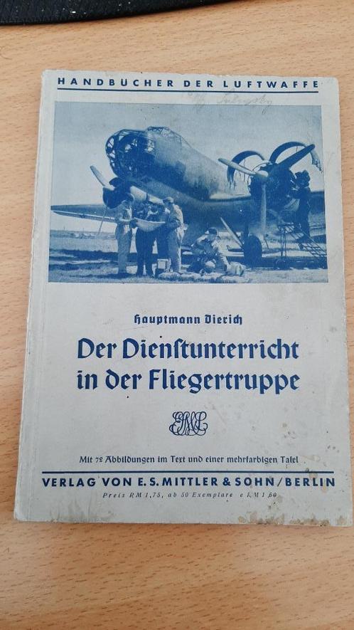 Enseignement de service dans la Fliegertruppe (Luftwafe 1938, Livres, Guerre & Militaire, Utilisé, Armée de l'air, Deuxième Guerre mondiale