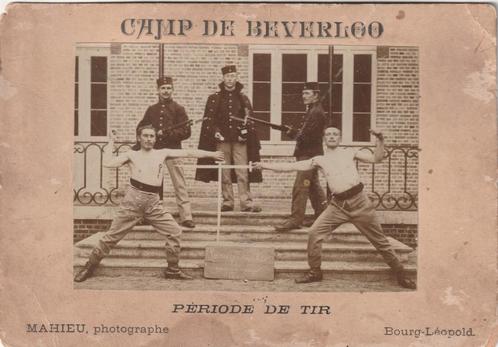 2 oude foto's Leopoldsburg 20 x 14cm, Verzamelen, Militaria | Algemeen, Ophalen of Verzenden