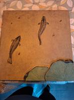 Tegel met kooivissen, Enlèvement