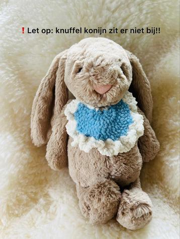 Gehaakt slabbetje voor medium jellycat beschikbaar voor biedingen