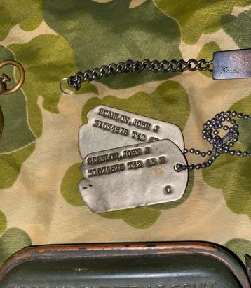 US WW2 dogtag John J Scanlon  beschikbaar voor biedingen