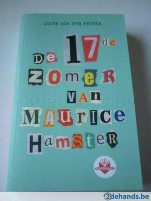 boek: de 17de zomer van Maurice Hamster;Laure van den Broeck, Livres, Livres pour enfants | Jeunesse | 13 ans et plus, Comme neuf