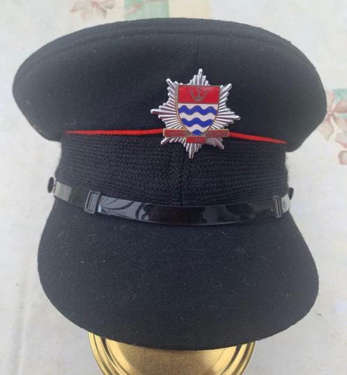 Kepi, Hoofddeksel, LONDON FIRE BRIGADE, Brandweer Kepi, Verzamelen, Militaria | Algemeen, Overige soorten, Helm of Baret, Ophalen of Verzenden
