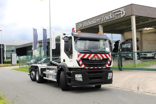 Iveco Stralis 460 6x2/4 containerwagen EURO 5 - 311.850 km, Auto's, Vrachtwagens, Bedrijf, Te koop, Achteruitrijcamera, Radio