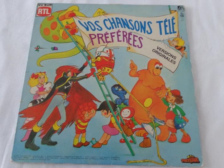 Disque LP33  "Vos chansons Télé Préférées Dessins animés -, CD & DVD, Vinyles | Enfants & Jeunesse, Utilisé, Musique, 3 à 5 ans