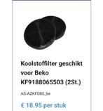 Koolstoffilter Beko KF9188065503, Elektronische apparatuur, Afzuigkappen, Ophalen of Verzenden, Zo goed als nieuw