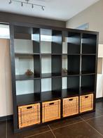 4x4 vakken IKEA KALLAX kast met 4 manden, Huis en Inrichting, Ophalen, Met plank(en), 100 tot 150 cm, 100 tot 150 cm