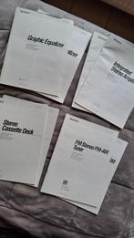 Lot SONY 4 modes d'emplois papier 1992, Enlèvement ou Envoi, Sony