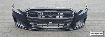 AUDI A6 C8 S6 VOORBUMPER SHADOW LINE CAMERA LEVERBAAR!! beschikbaar voor biedingen