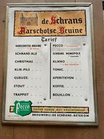 Brasserie De Schrans Aarschotse Bruine, Collections, Marques de bière, Panneau, Plaque ou Plaquette publicitaire, Autres marques