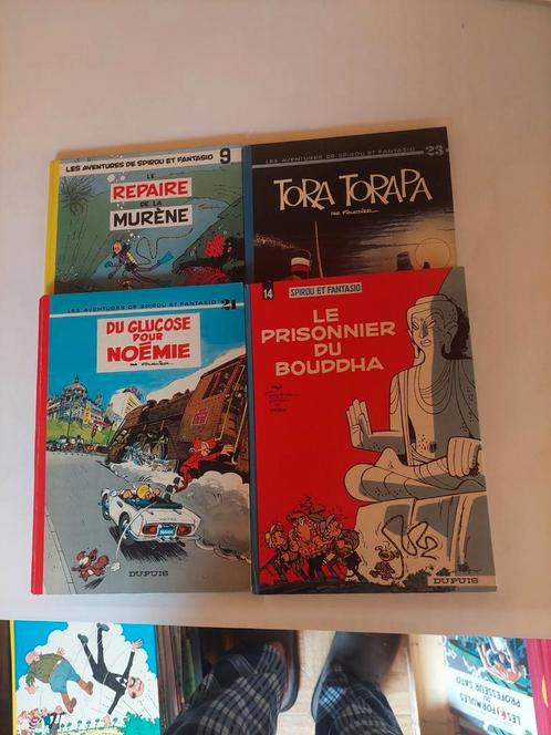Bd spirou et fantasio magnifique lot de 4 tomes très bon eta, Boeken, Stripverhalen, Gelezen, Meerdere stripboeken, Ophalen of Verzenden
