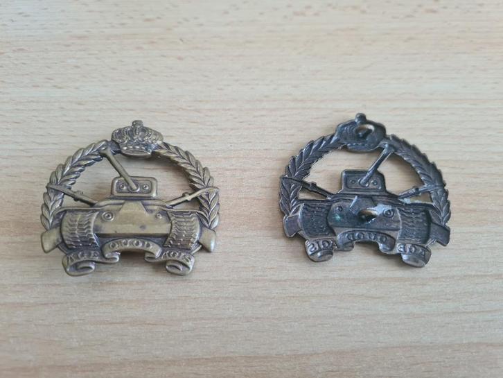 Mutsinsigne bataljon zware tanks - brons, Verzamelen, Militaria | Algemeen, Landmacht, Embleem of Badge, Ophalen of Verzenden