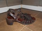 Leder sandalen Trend One / Maat 40, Bruin, Ophalen of Verzenden, Trend One, Zo goed als nieuw