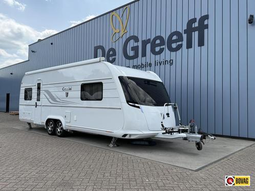 Tabbert Cellini 655 D, Caravans en Kamperen, Caravans, Bedrijf, tot en met 4, 2000 kg en meer, Rondzit, Tabbert, 6 tot 7 meter
