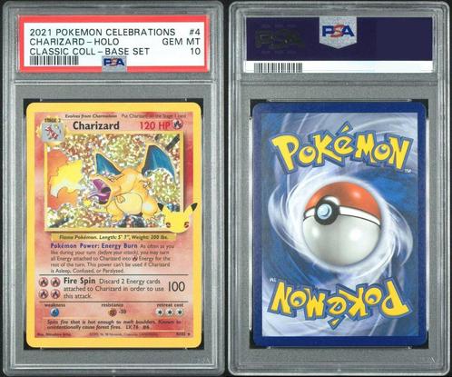 PSA 10 Charizard Celebrations Classic Collection Card, Hobby en Vrije tijd, Verzamelkaartspellen | Pokémon, Nieuw, Losse kaart