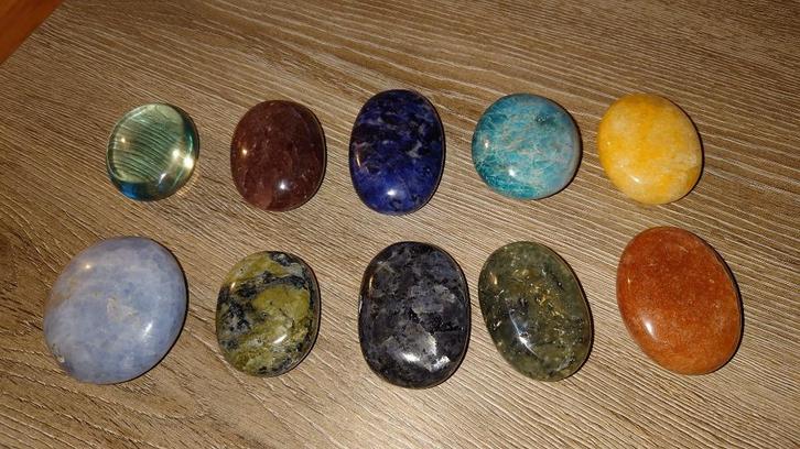 Luxe spirituele handpalm stenen mineralen collectie, Verzamelen, Mineralen en Fossielen, Mineraal, Ophalen of Verzenden