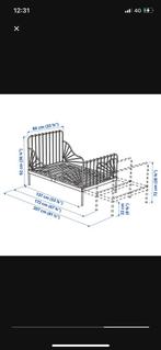 Ikea meegroeibed, Huis en Inrichting, Ophalen, Zwart