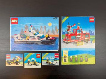 32 Lego Sets Vintage + Instructie boekjes + Opbergdozen beschikbaar voor biedingen