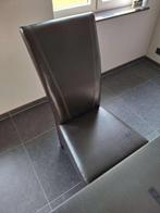 Eetkamerstoelen in zeer goede staat, Huis en Inrichting, Stoelen, Ophalen, Bruin, Leer, Zo goed als nieuw