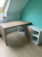 Hoekbureau - Eiken look, Ophalen, Zo goed als nieuw, Bureau