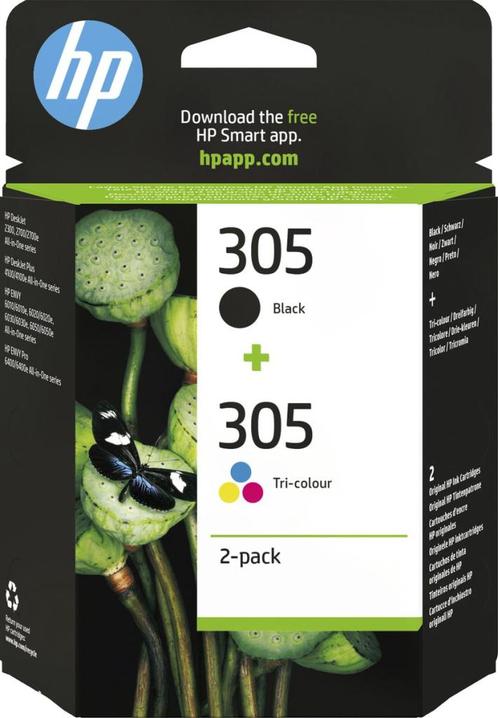 HP 305 - Inkcartridge - Kleur en Zwart, Informatique & Logiciels, Fournitures d'imprimante, Neuf, Cartridge, Enlèvement ou Envoi