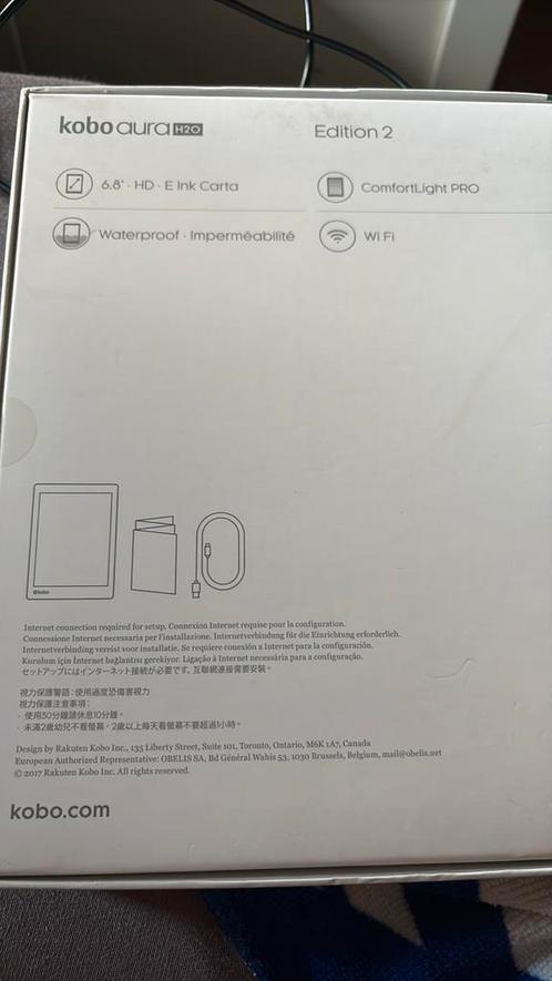 Rakuten Kobo Aura H2O, Computers en Software, E-readers, Zo goed als nieuw, 7 inch, 8 GB, Touchscreen, Ophalen of Verzenden