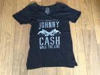 Johnny Cash T-shirt, Kleding | Dames, Zwart, Ophalen of Verzenden, Korte mouw, Maat 36 (S)