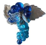 blauwe glazen druiventros., Antiquités & Art, Antiquités | Verre & Cristal, Enlèvement ou Envoi