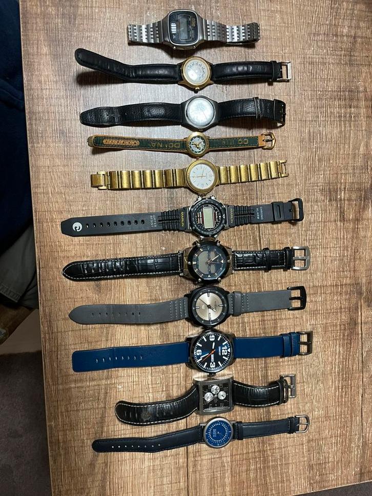 Partij diverse horloges – quartz & mechanisch, Handtassen en Accessoires, Horloges | Antiek, Ophalen