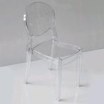 Lot 4 chaises  polycarbonate transparent Kartell comme neuf, Comme neuf, Enlèvement