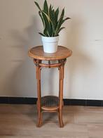 Ronde bamboe plantentafel, Antiek en Kunst, Ophalen