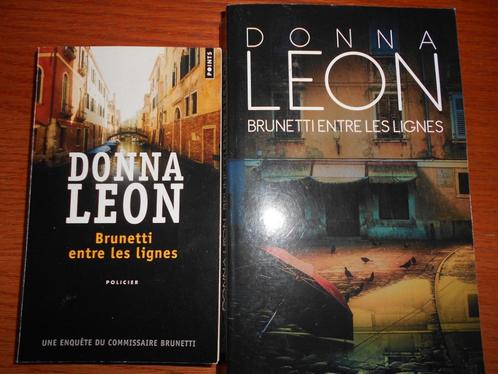 Donna Leon Brunetti entre les lignes, Boeken, Detectives, Gelezen, Ophalen of Verzenden